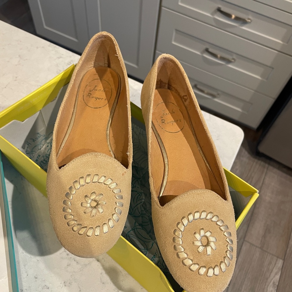 Jack Rogers suede flats